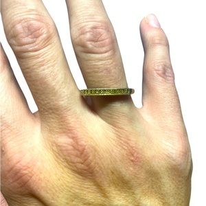 Sterling silver ring with yellow stones larger